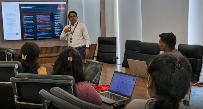 RocketOne AI Academy — students in a classroom training session